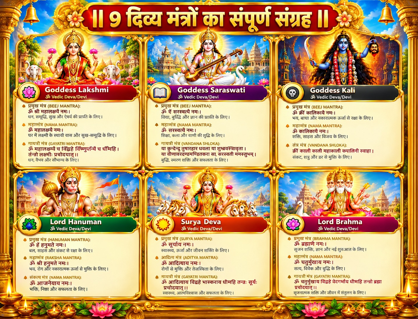 ९ दिव्य मंत्रों का संपूर्ण संग्रह
